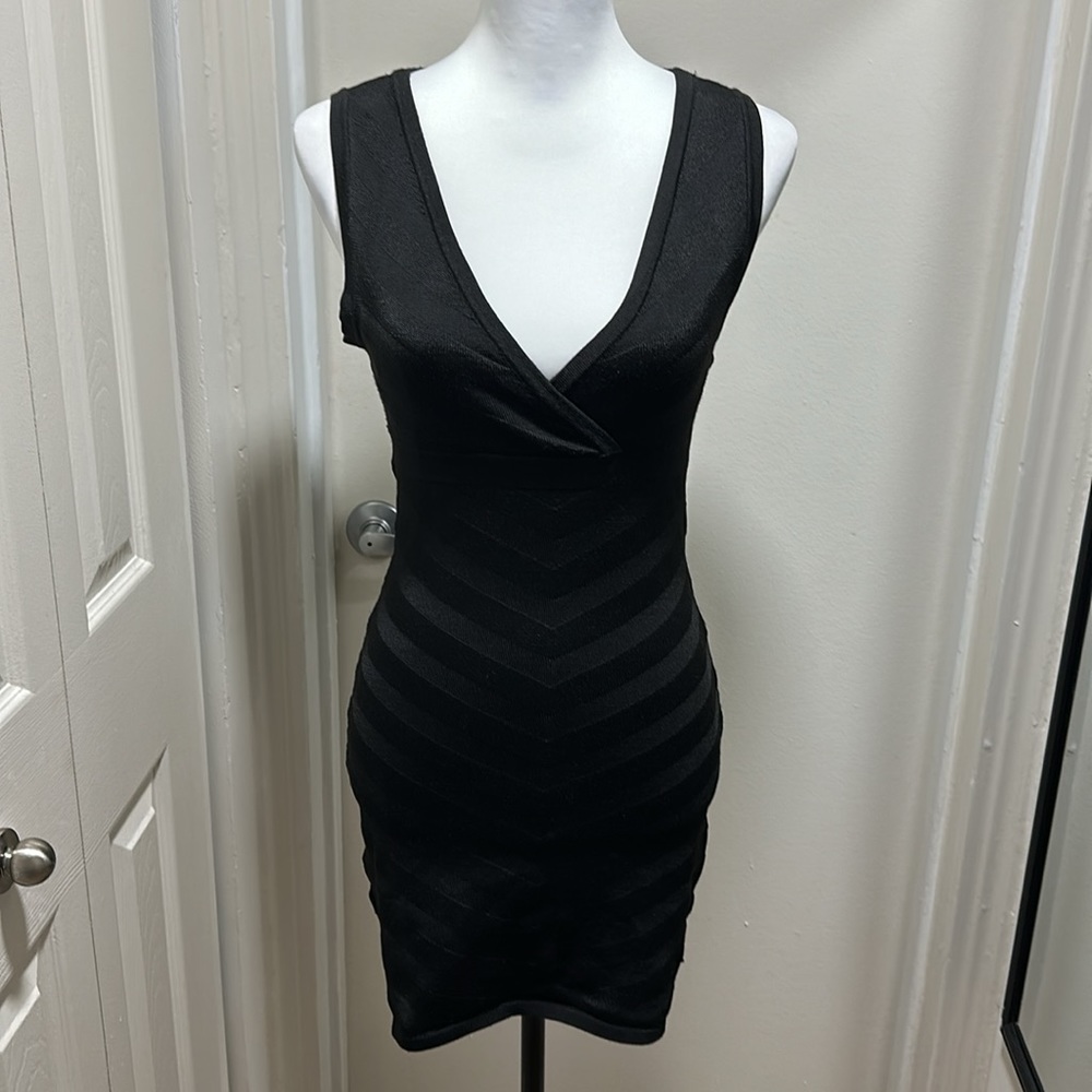 Black Sexy Body-con Forever 21 Bandage Dress